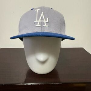 VTG Los Angeles LA Dodgers Blue Gray Snapback American Needle Cooperstown Hat